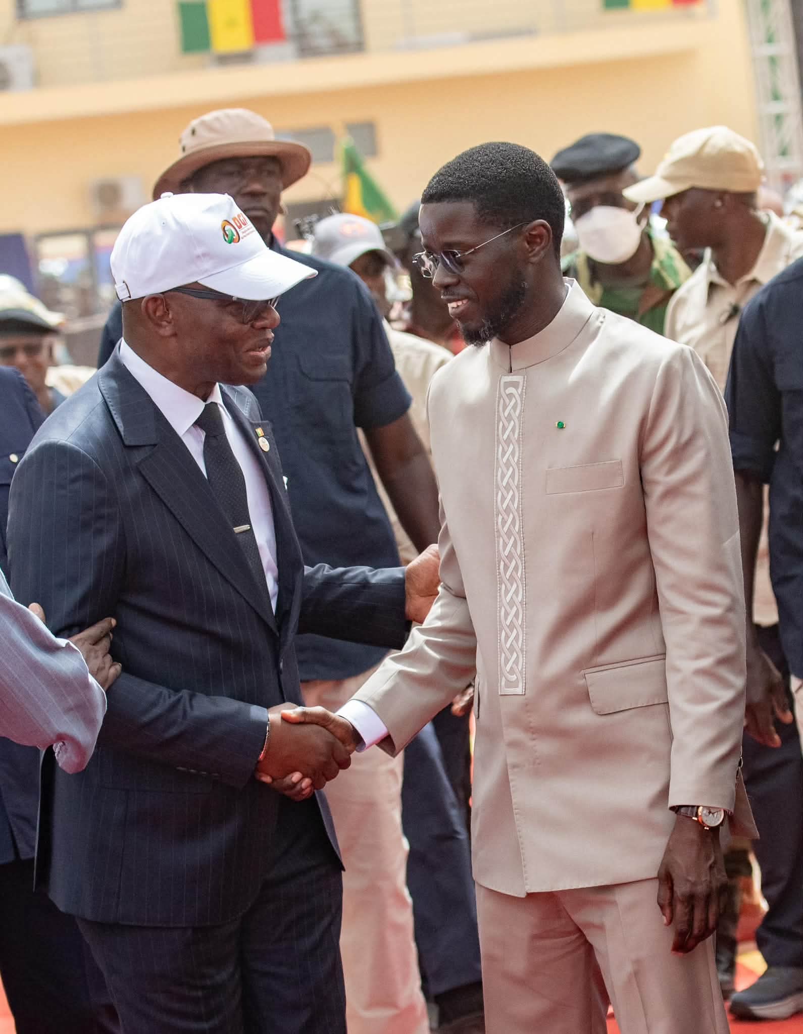 Diamniadio : Me Moussa Diop aux côtés du président Bassirou Diomaye Faye pour l’inauguration de la 15e compagnie d’incendie et de secours